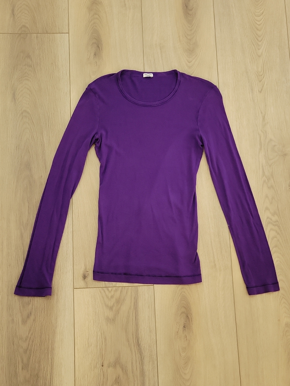 Splendid Purple Long Sleeve Crewneck Top